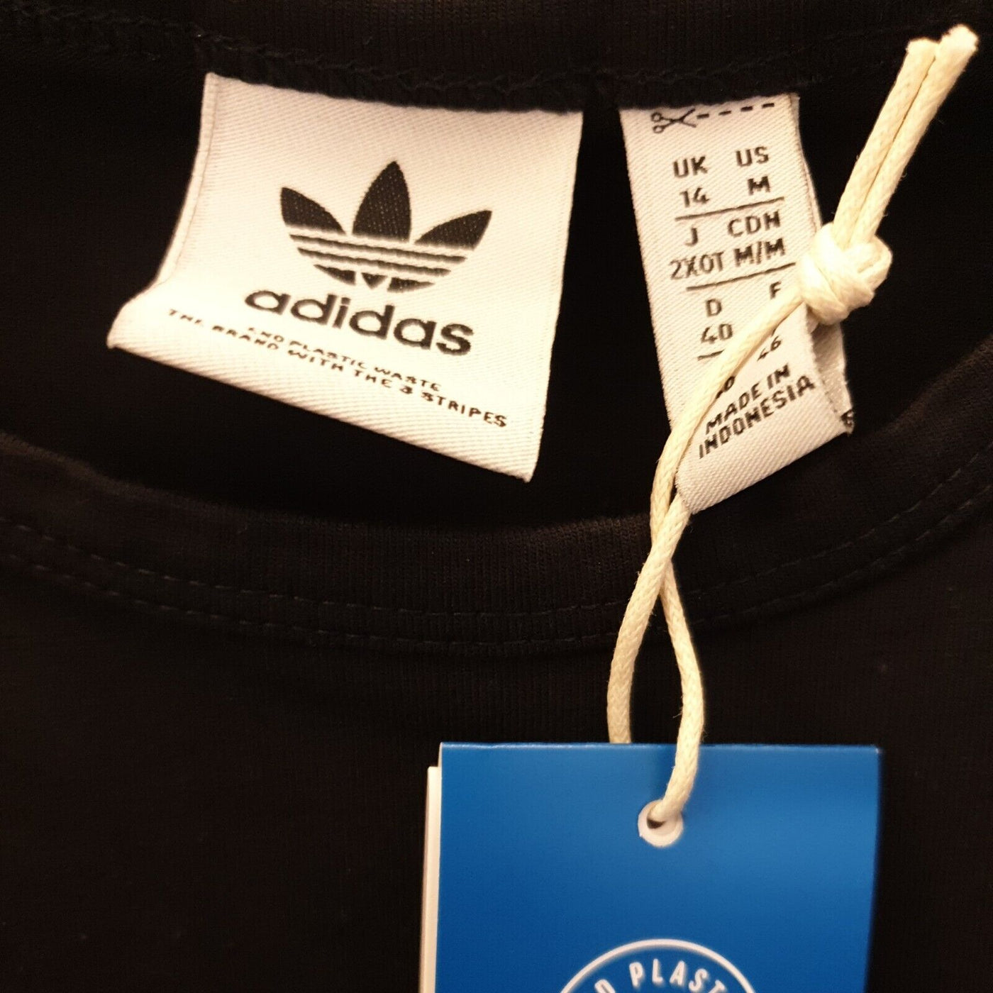 Adidas Black Cotton Crop Suspender Detail Uk14****Ref V240