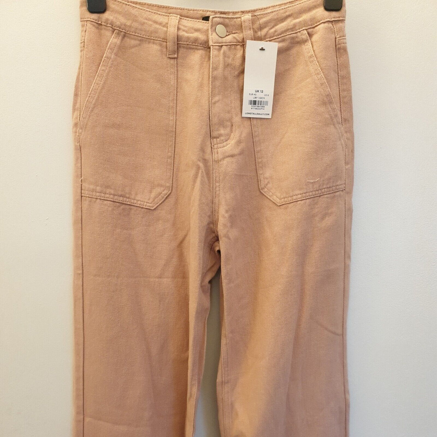 Long Tall Sally Women's Tall Cotton Twill Wide Leg Trousers Uk12****Ref v344