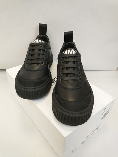 Maison Margiela MM6 Logo Sneakers UK 2 Black **** RefVS1