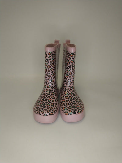 Hype Girls Animal Print Pink Wellies UK 13/1 ****VS2