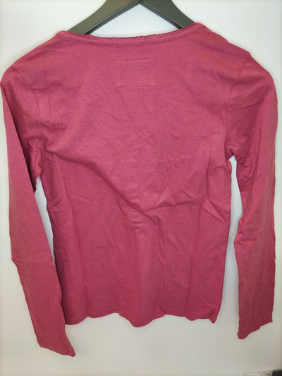 Fatface Sleepwear Lily Henley Top. UK Size 8. Warm Pink. ****V520