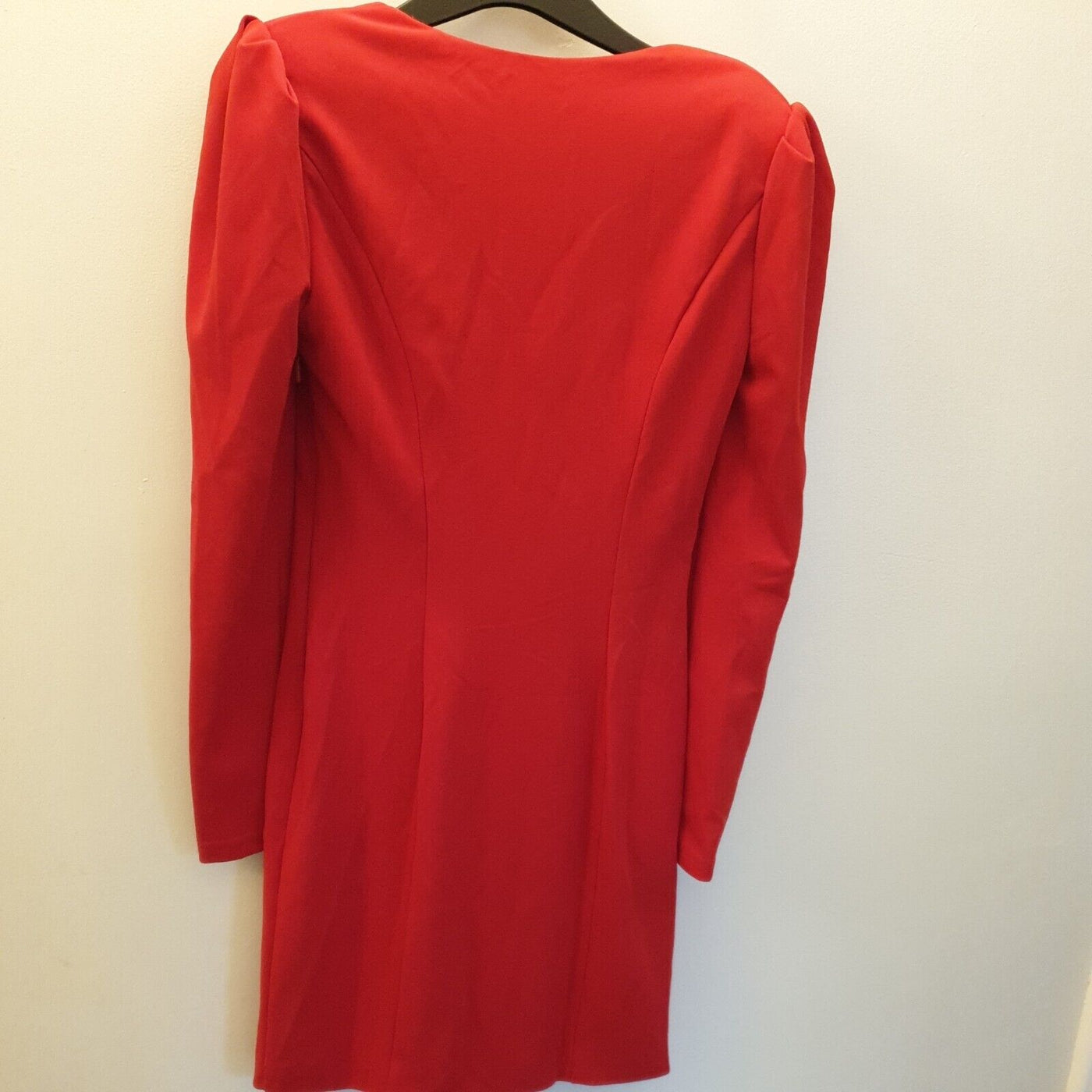 Chi Chi London Bodycon Party Dress With Long Sleeve Red UK Size 10****Ref V387