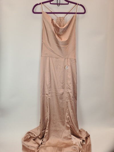 Chi Chi Trey Bridesmaid Dress - Champagne. Size 12 **** V28