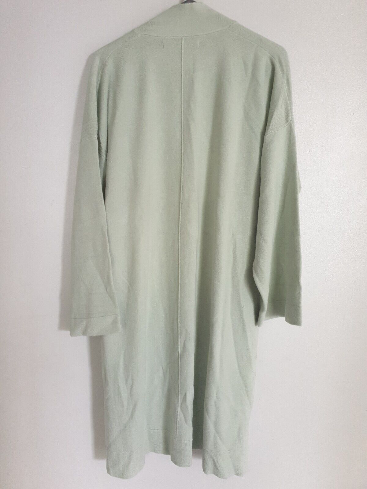 Knitted Edge To Edge 3/4 Sleeve Sage Uk16****Ref V504