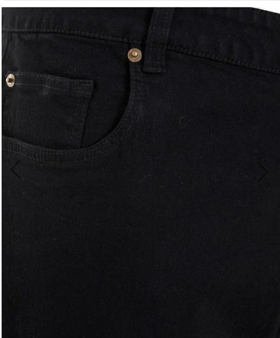 BadRhino Big and Tall Indigo Black Stretch Jeans 46x30****Ref V432