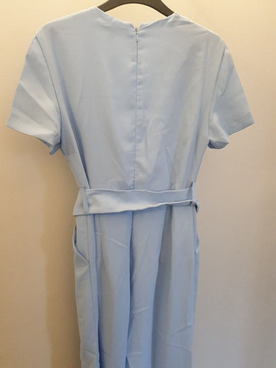 aq aq Raine Baby Blue Wide-leg  jumpsuit Size 10 Ref Mw11