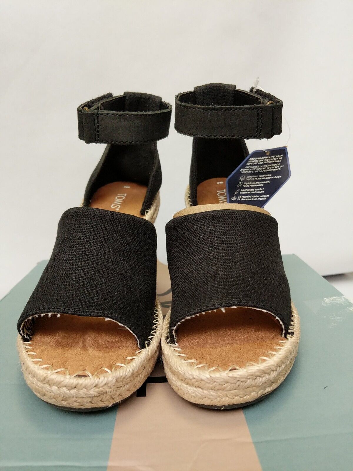 Toms Marisol Black Wedge. UK 3 ****RefVS1