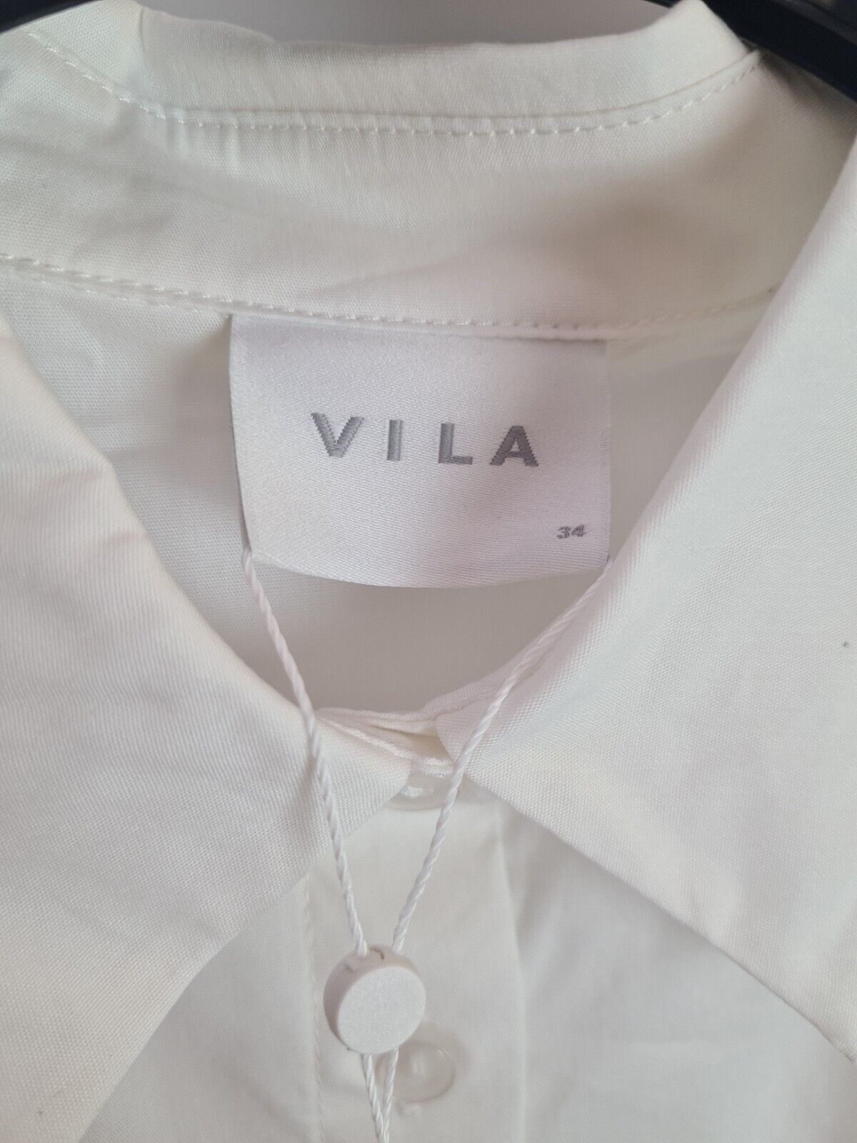 Vila White Vigimas Shirt Size 6 **** SW21