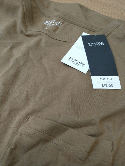 Burton Mens LS Large Top. Brown. New Ref Y31