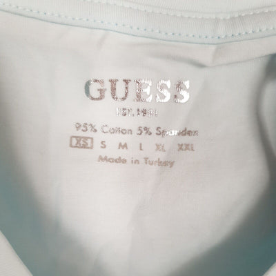 Guess Sequin Blue Tshirt Uk XS****Ref V280