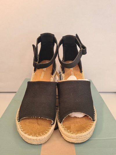 Toms Marisol Black Wedge. UK 7. ****RefVS1