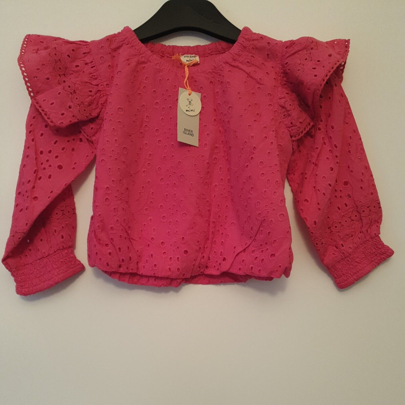 River Island Mini Pink Cottage Couture Top Girls Size 4-5yrs****Ref V212