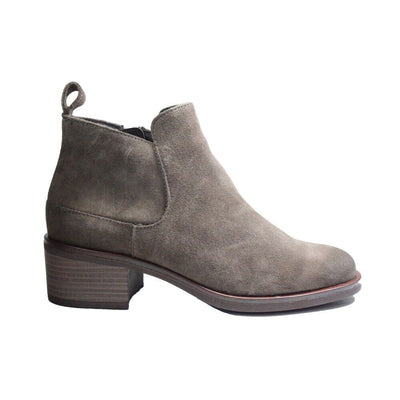 Clarks Memi Zip Taupe Suede Leather Womens Chelsea Boots. UK 4. Ref VS1