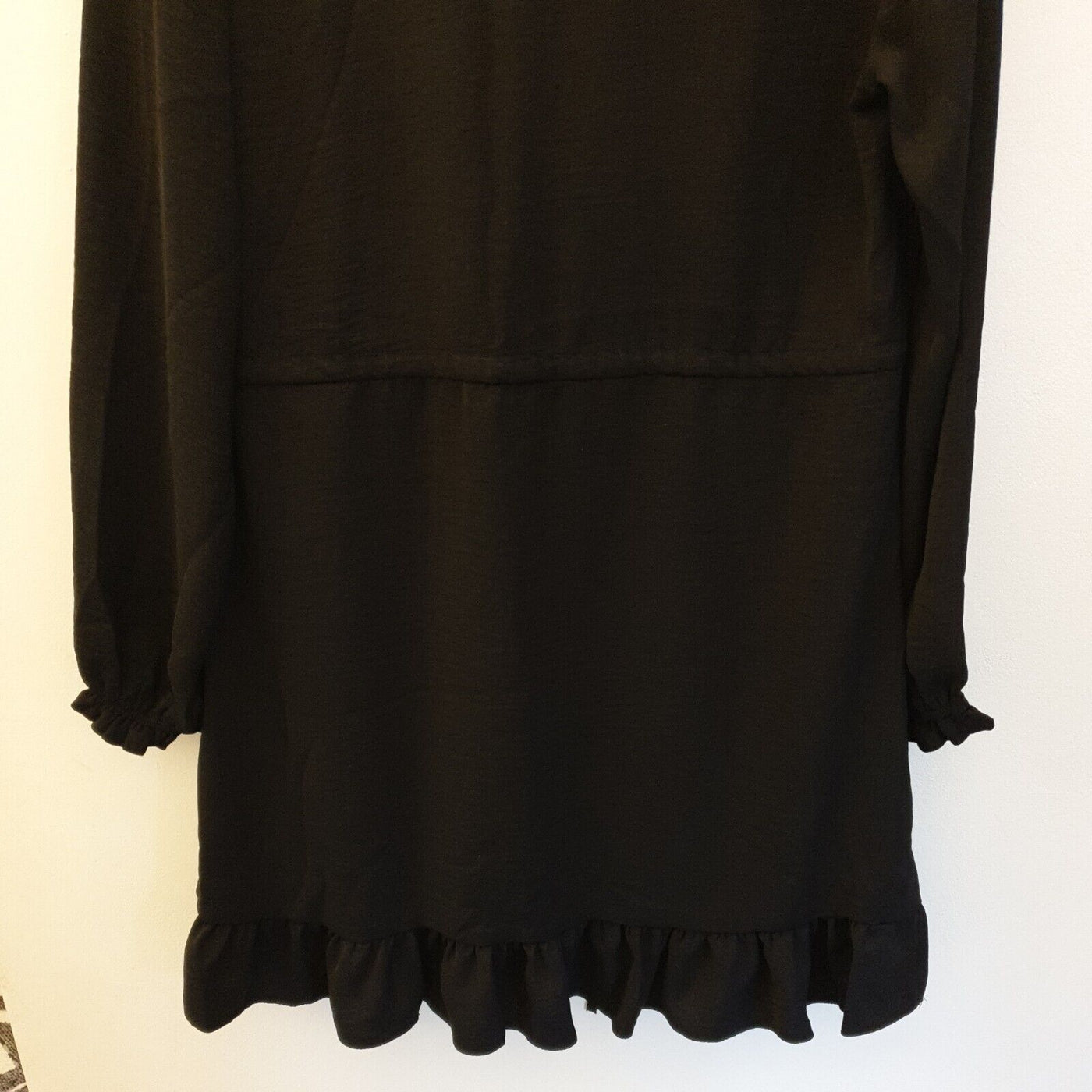 Womens Black Long Sleeve Dress Uk12****Ref V344