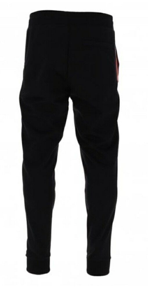 Hugo Boss Darpaccio Black/Red Tape Jogging Bottoms UkS****Ref V549