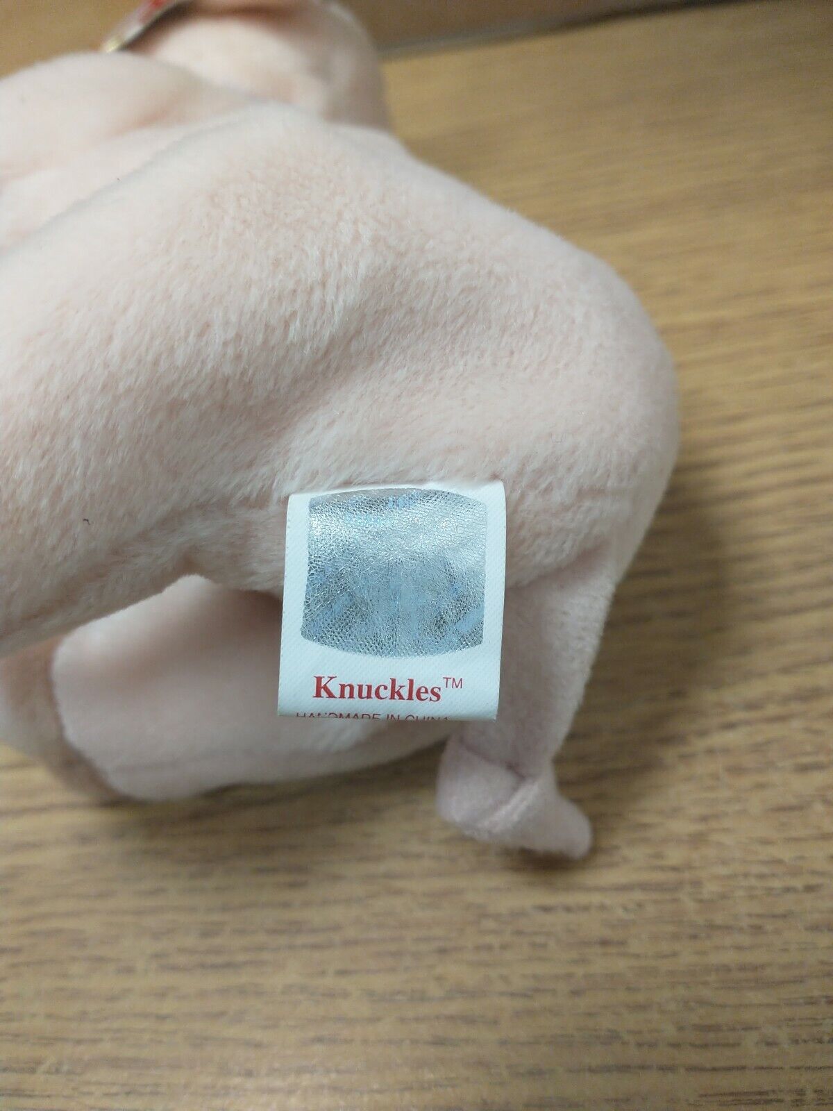 Ty - Beanie Babies - Knuckles the Pig - With Tag. Ref Beanie 4