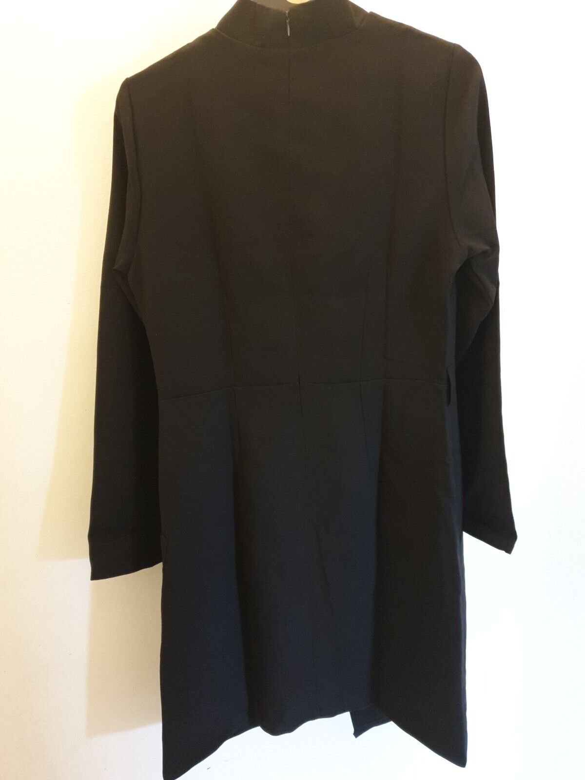 Stylove Black Waist-tie Wrap Dress Size L Ref M1