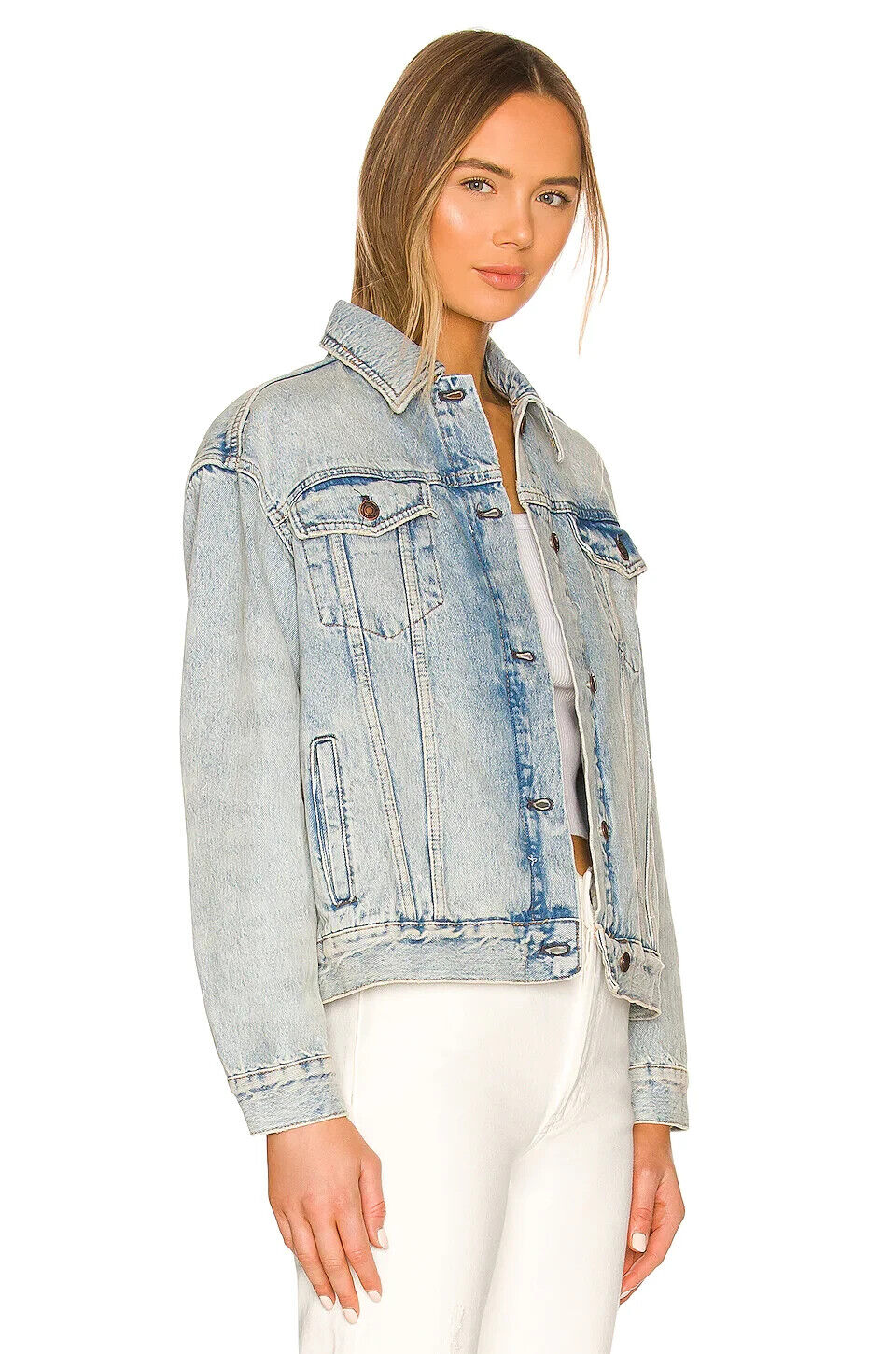 We The Free Jolene Trucker Denim Jacket. UK XS. ****V189