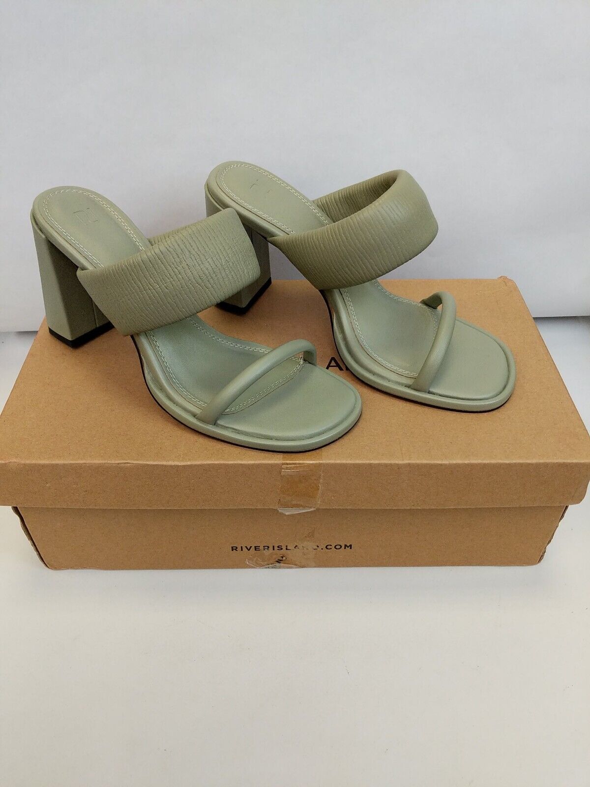 River Island Justice Heeled Sandals Size UK 6 **** VS1