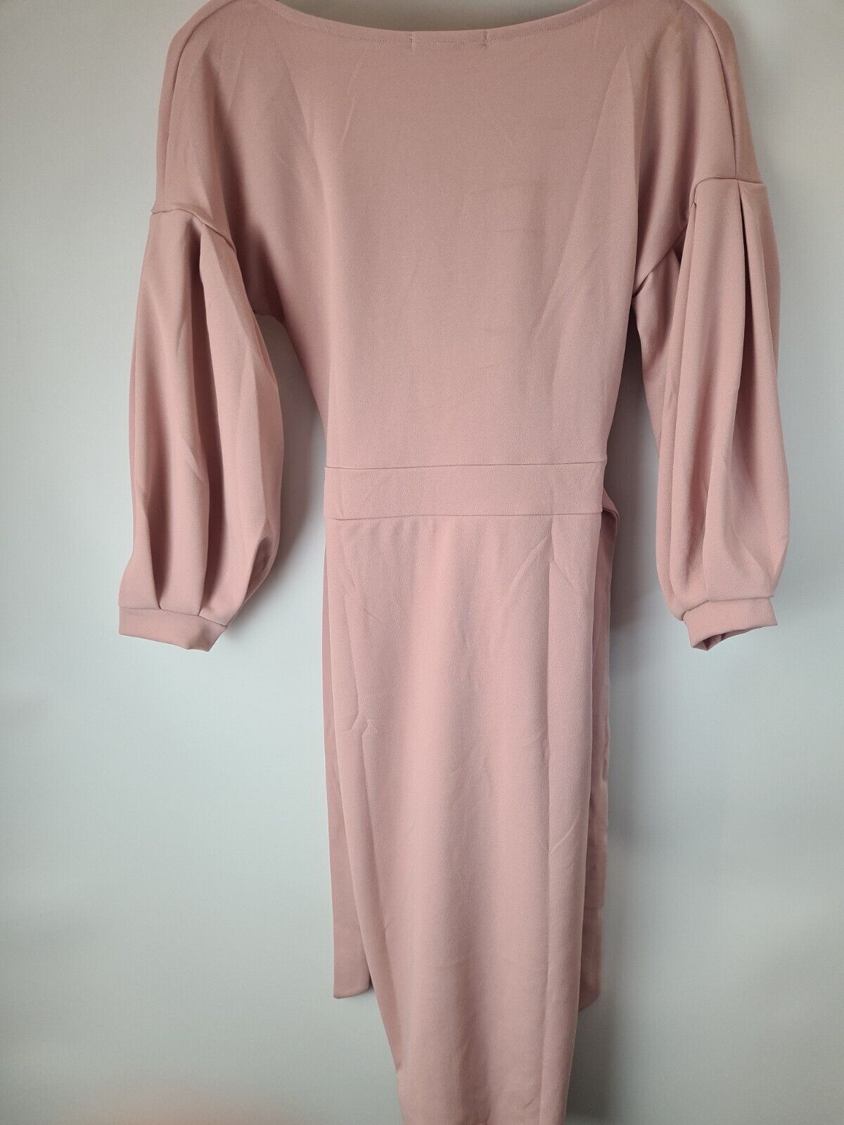 Quiz Pink Wrap Midi Dress Size 10  **** V86