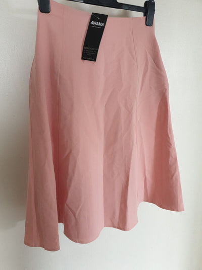 Awama Skirt Powder Pink Flared Knee-length Size M Ref K9