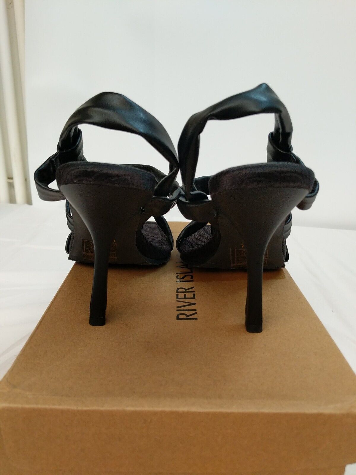 River Island Johanna Black Heels Size 7 **** VS1