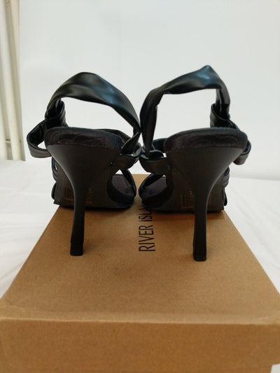 River Island Johanna Black Heels Size 7 **** VS1