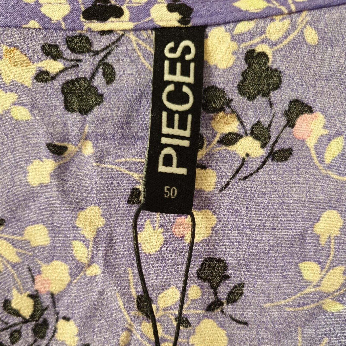 Pieces Purple Floral Print Dress Size 46****Ref V509