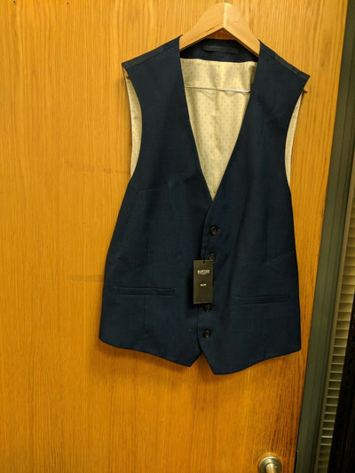 Burton's Cobalt Slim Fit Waistcoat. M 38_40". Ref H2