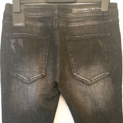 Alessandro Sebastiano Slim Jeans Black Wash Size M ****Ref V103