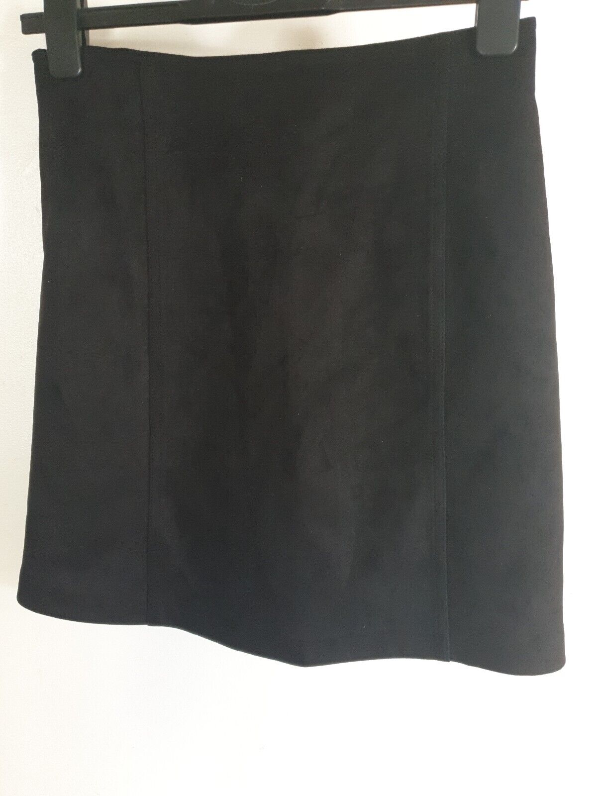 Mango Black Faux Suede Skirt Size S Ref G1