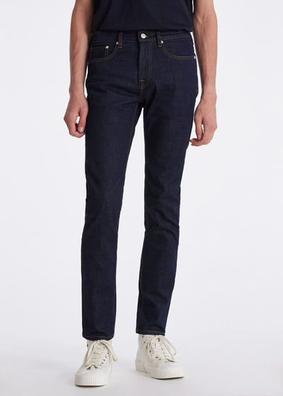 Paul Smith Slim-Fit 'Crosshatch Stretch' Jeans - Indigo. UK V532