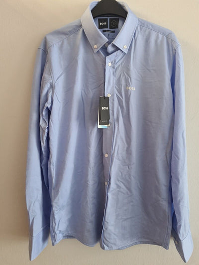Boss Shirt Light Pastel Blue Size 40 BNWT Ref****V509