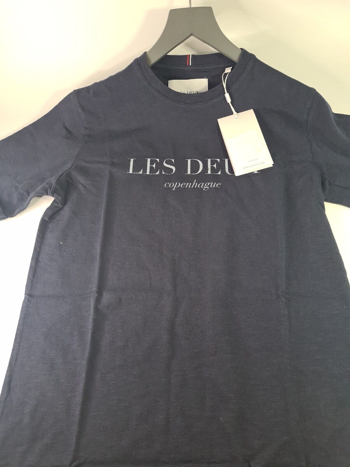 Les Deux Navy Mens Amalfi T-Shirt Size XSmall **** V53