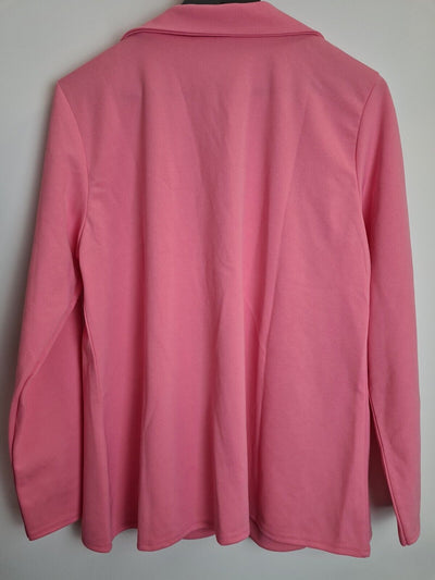 Quiz Pink Scuba Crepe 6 Button Blazer Size 12 **** V262