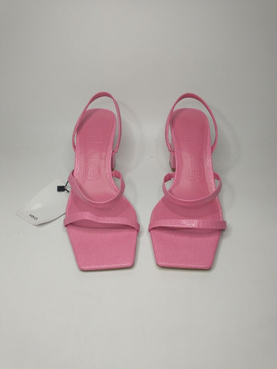 Mango Block Helled 3 Strap Sandal - Pink. UK 3 **** Ref VS2