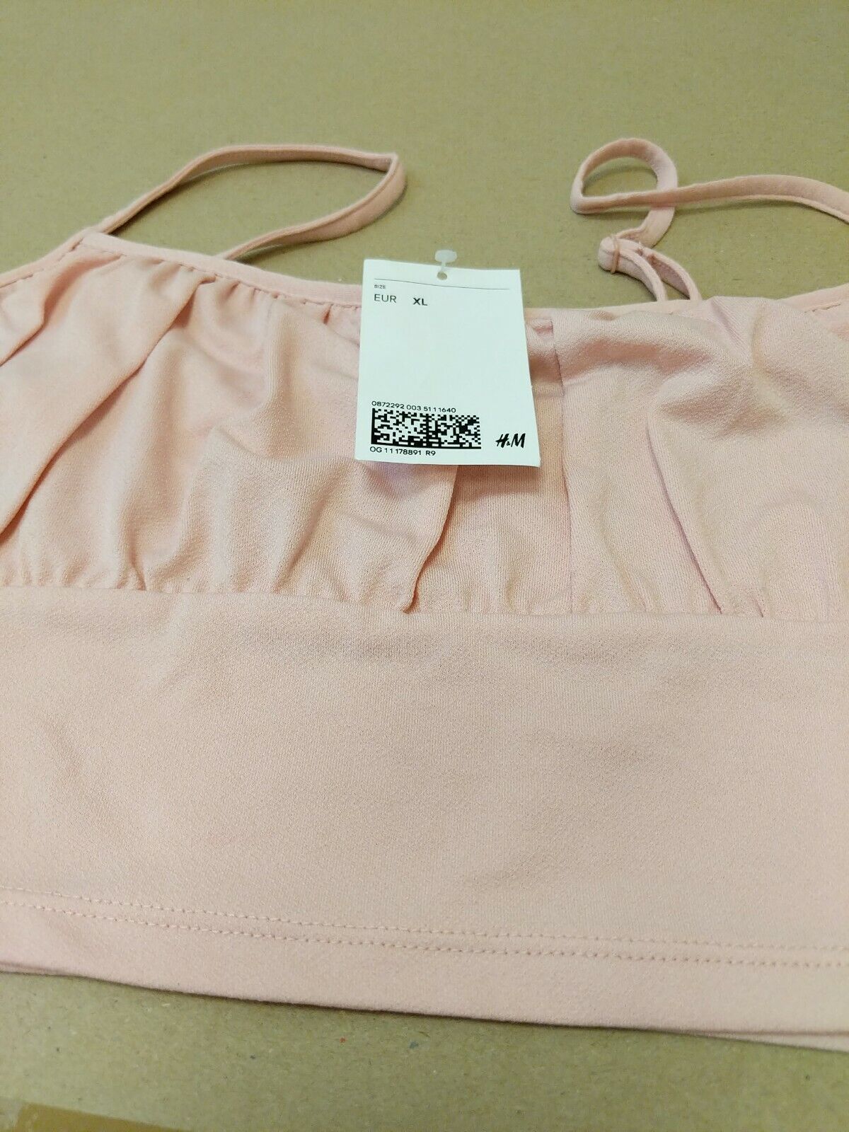 H& M Pink Top EU XL Ladies New Ref MW1