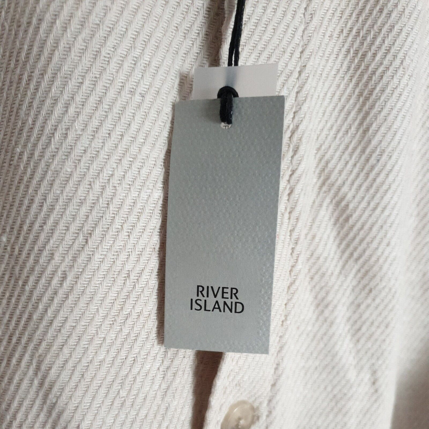 River Island Shirt Ecru Cream Size S****Ref V40