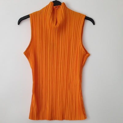 Missguided Orange Sleeveless High Neck Top Uk8****Ref V26