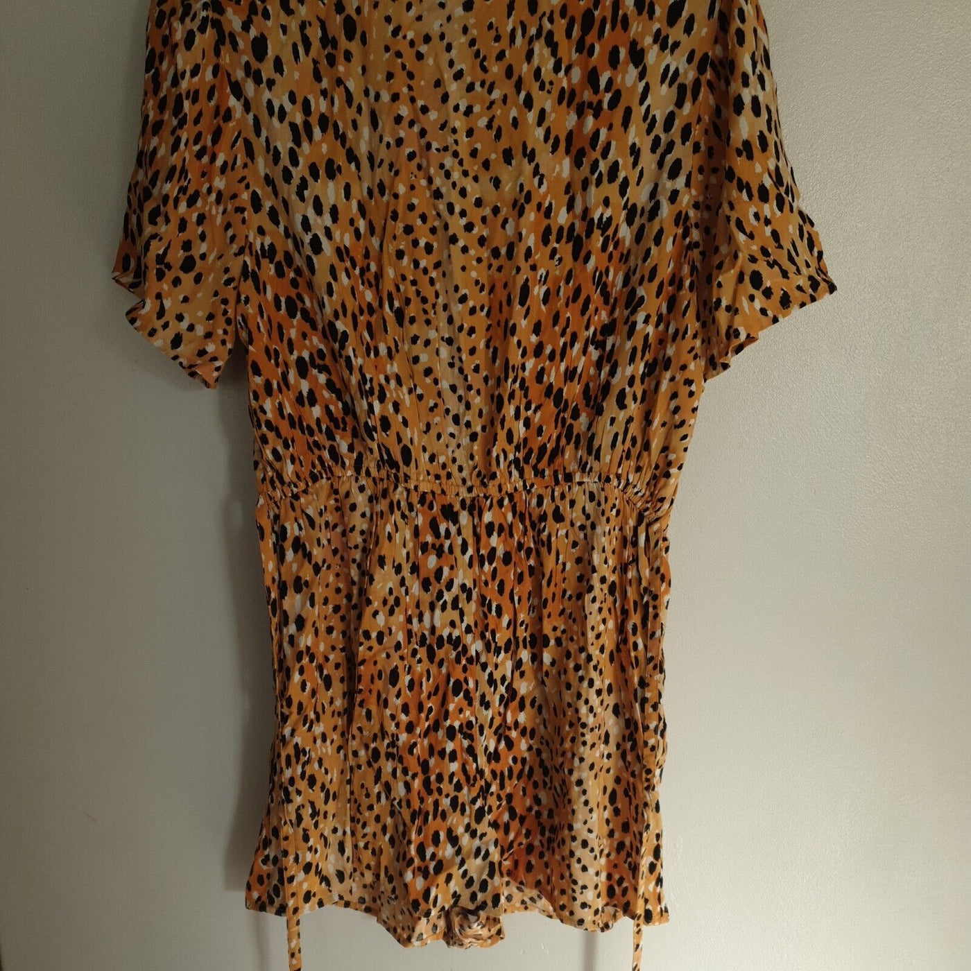 River Island Cali Tripper Animal Print Shirt playsuit UK 10 ****Ref V254