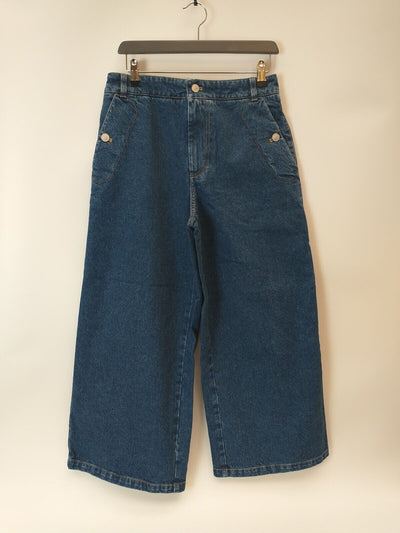 Kenzo Women's Culotte Cropped Denim Jeans. UK 8 (36). **** Ref V6