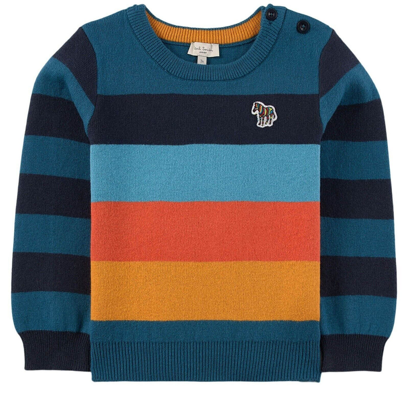 Paul Smith Junior Blue Multi Stripe Jumper. UK 6 Years.