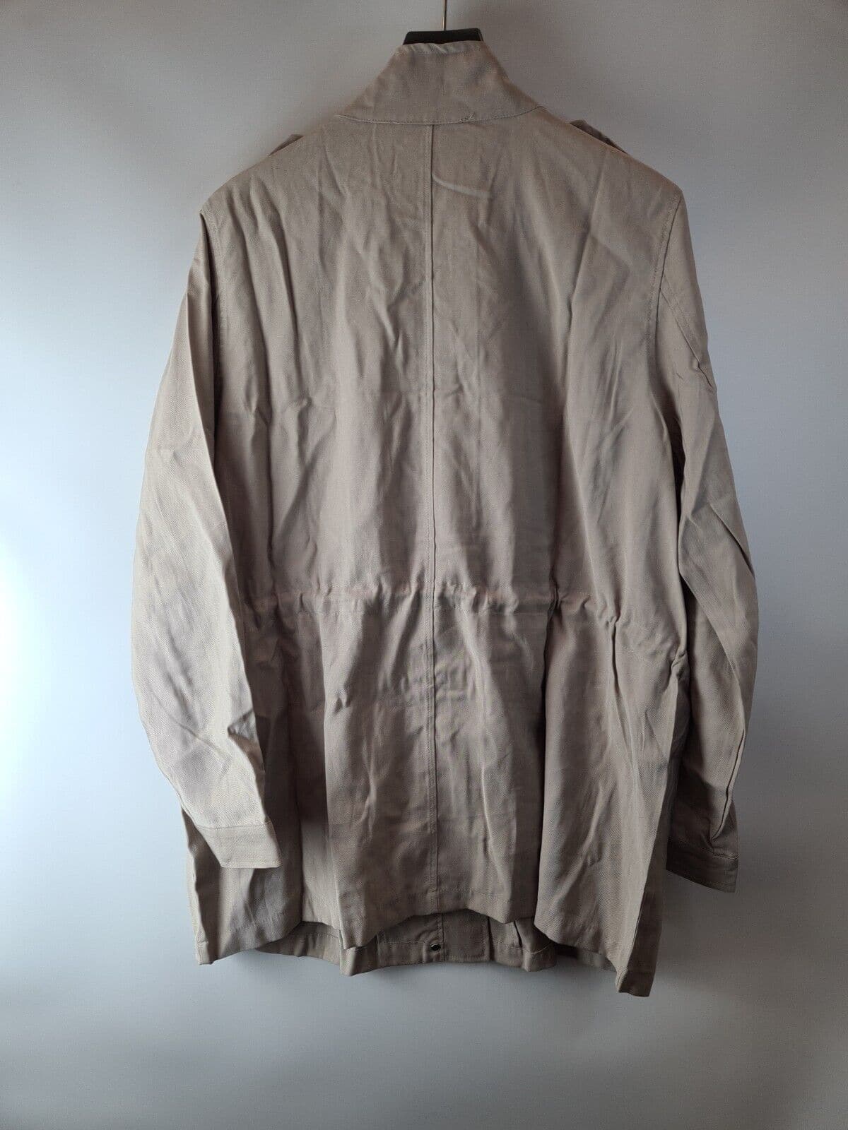 Fig And Basil Casual Military Jacket - Stone Size 12 **** V333