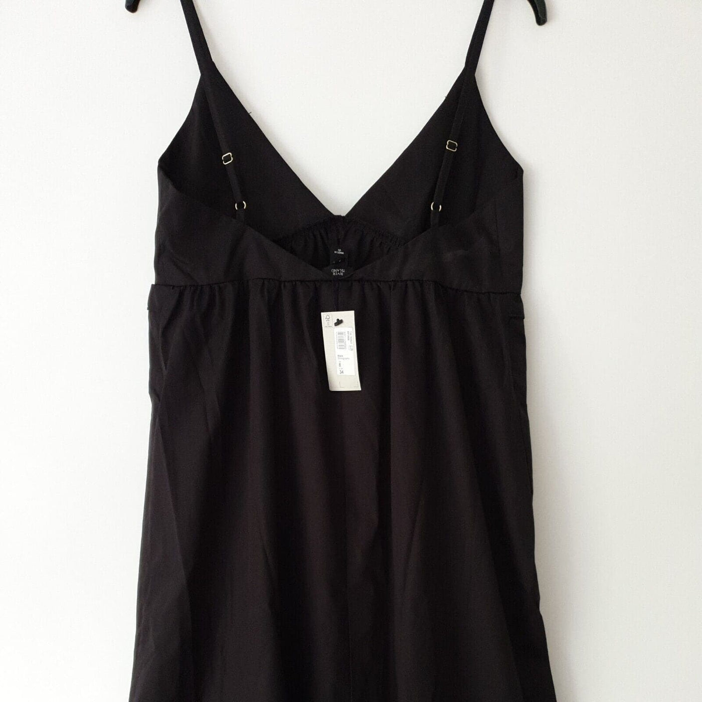 River Island Black Tiered Maxi Dress Uk8****Ref V39