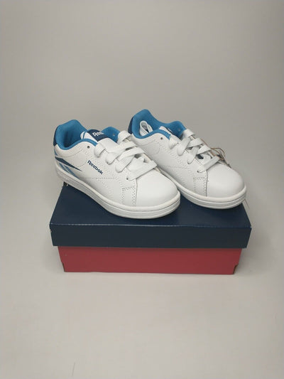 Reebok Royal Complete CLN 2 Kids Trainers - White / Blue. Kids UK 10 **** RefVS2