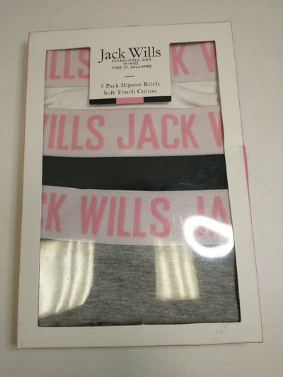 Jack Wills 3pk Hipster Briefs Girls 8-9 Years ****Ref 155