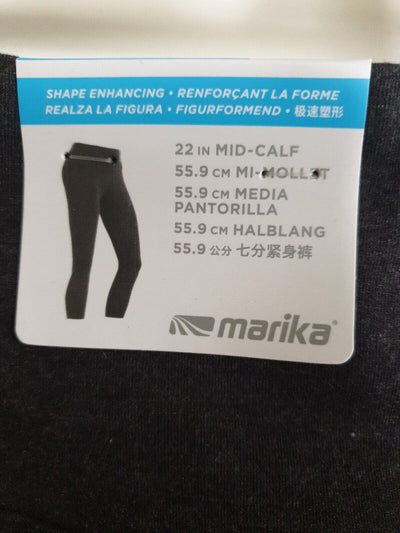 Marika Bailee Teal Cotton Blend Capri Leggings Grey Size XL Ref M1