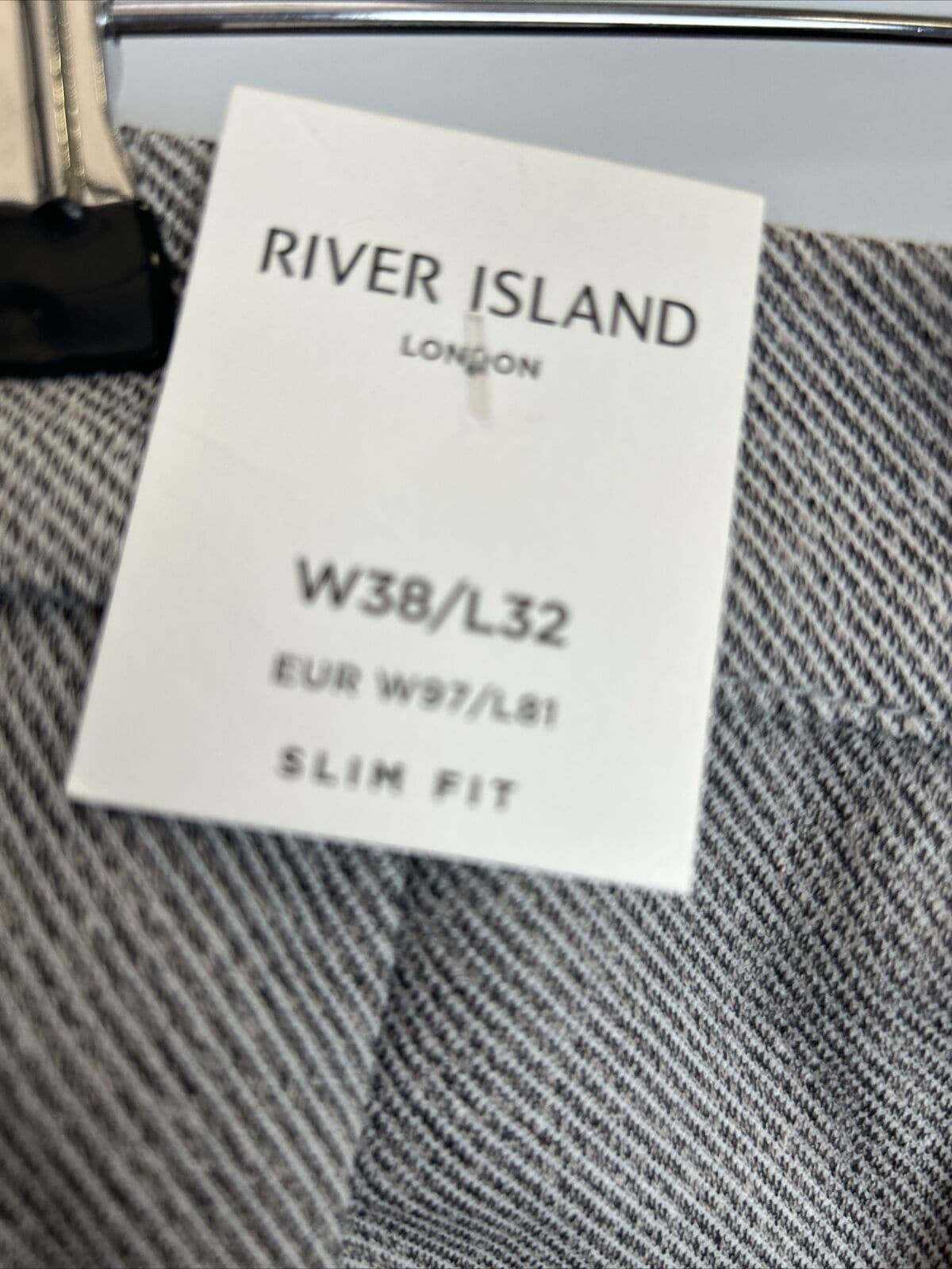 River Island London Slim Fit Smart Baige-light Trousers Size W38/L32****Ref V254