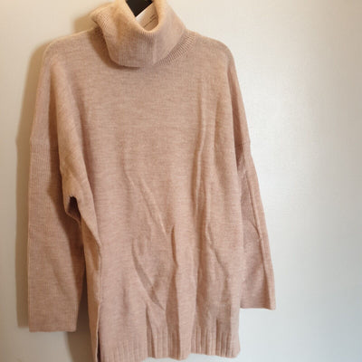 Womens Blush Roll Neck Jumper Uk24