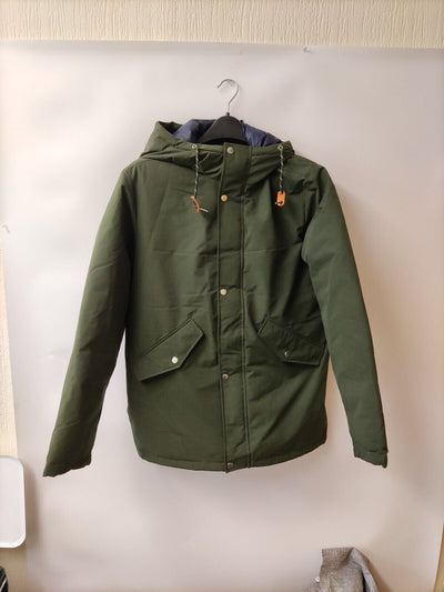 Jack & Jones Padded Hooded Parka Jacket. Green. UK Size Large